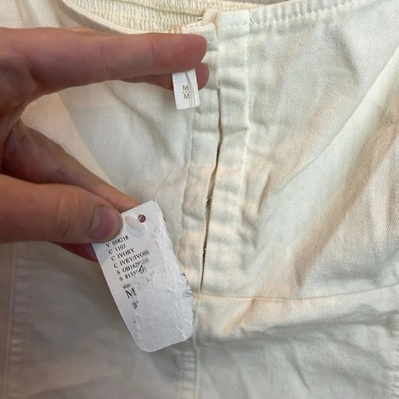 NWT Free People Cheyenne Puff Sleeve Denim Dress Size Medium - Picture 9 of 15